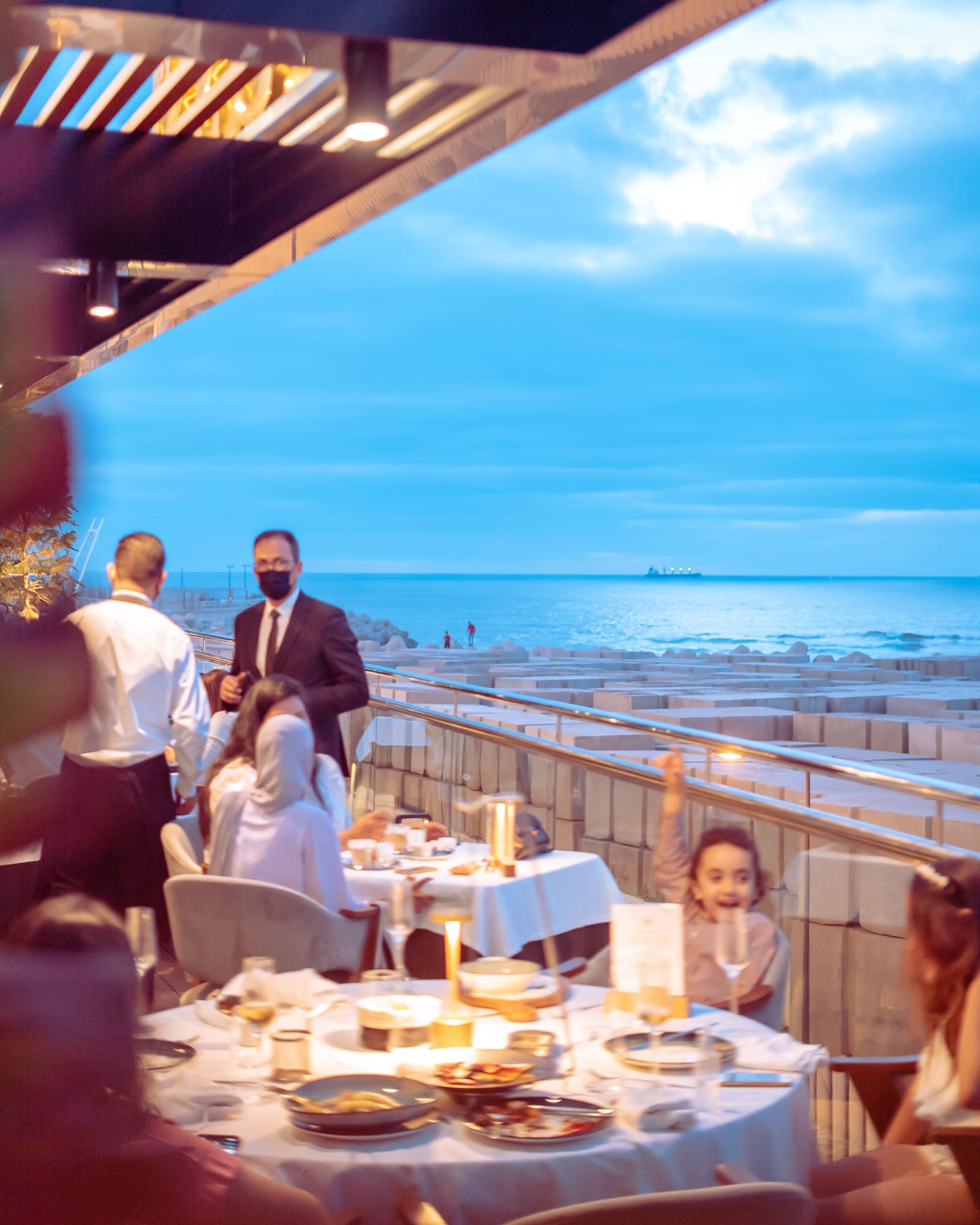 Marassi seafood vue sur mer